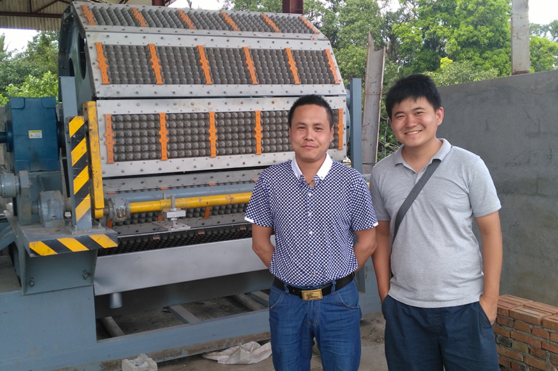6000 pcs Egg Tray Machine Was Installed In Philippines